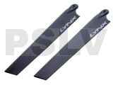 LX61053 - Lynx Plastic Main Blade 105 mm - MCPX - Black 